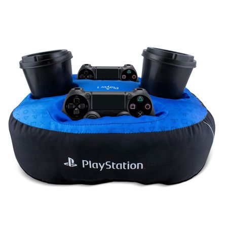 Almofada Porta Controle e Copo Playstation