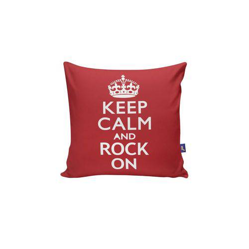 Almofada Quadrada Keep Calm Rock