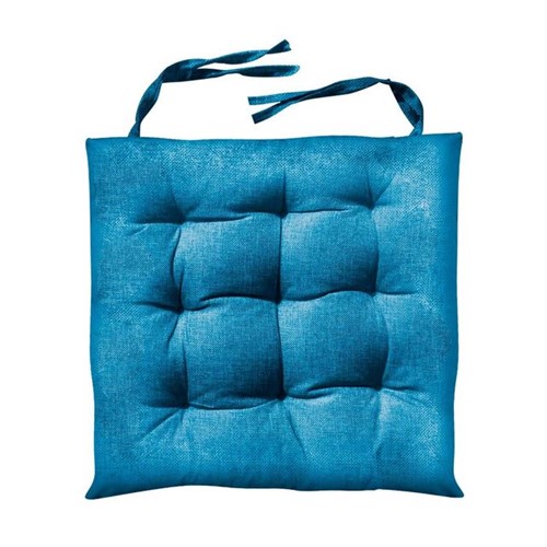 Almofada Quadrada para Cadeira 40x40cm Futton Azul Claro Azul Claro