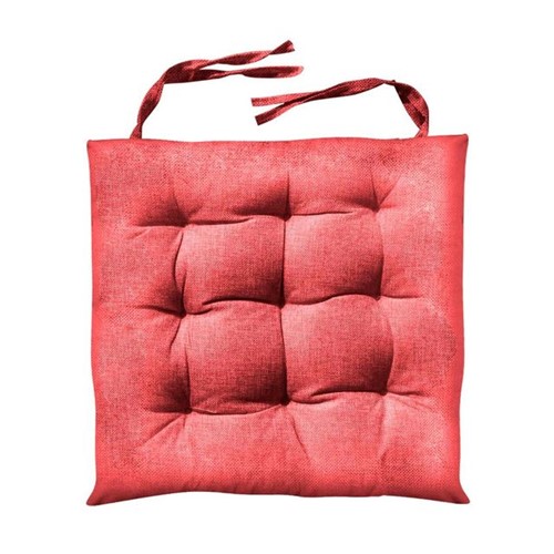 Almofada Quadrada para Cadeira 40x40cm Futton Vermelho Vermelho