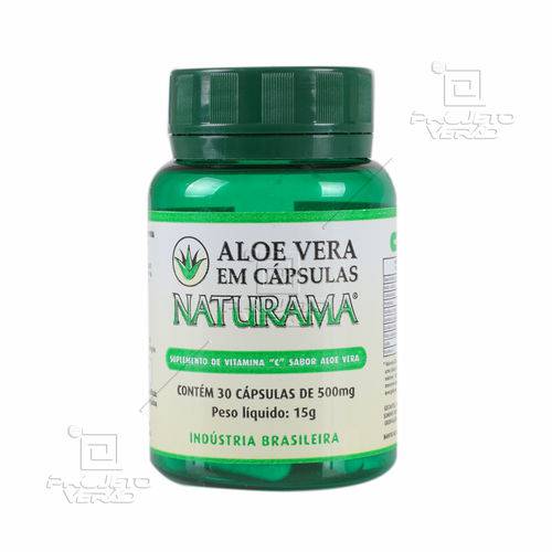 Aloe Vera (Babosa) Orgânica 500mg 30 Cápsulas - Naturama