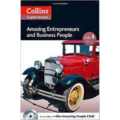 Amazing Entrepreneurs And Business People - Collins English Readers - Level 4 - Book With Mp3 Cd - C