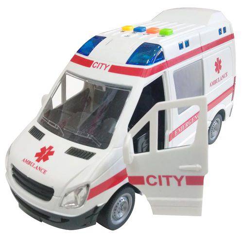 Ambulancia com Luz e Som - Shiny Toys