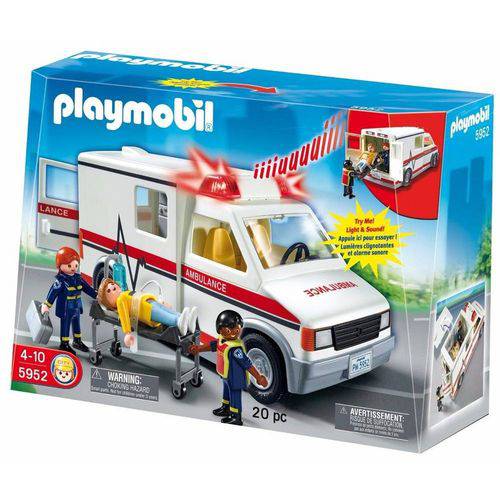 Ambulancia de Resgate - City Action - 5681 Playmobil