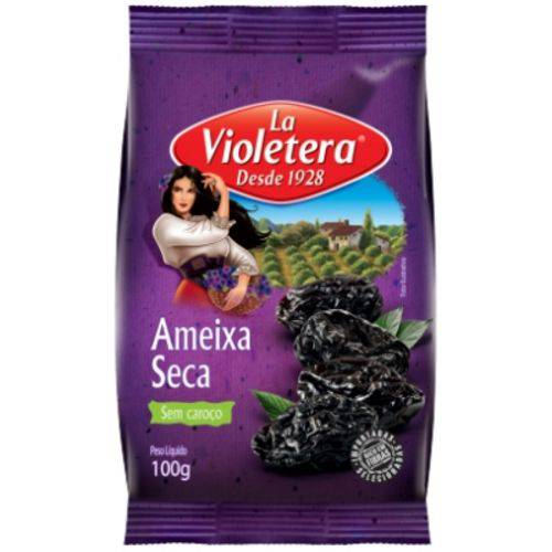 Ameixa Seca La Violetera S/car Caixa com 10 - 100gr