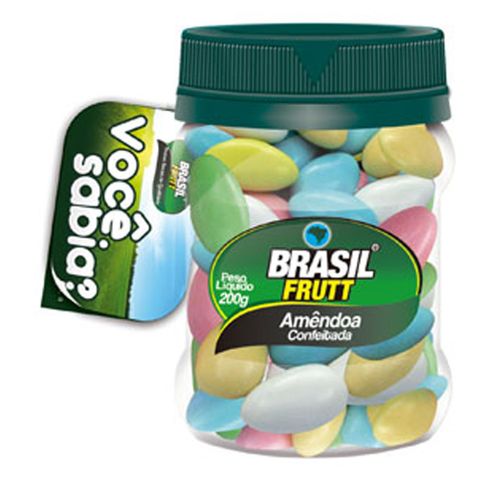 Amêndoa Confeitada Colorida 200g - Brasil Frutt