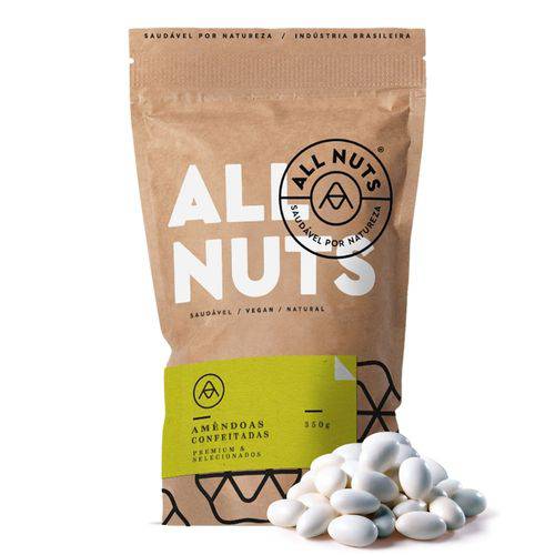 Amêndoas Confeitadas Brancas All Nuts - Pacote 5Kg