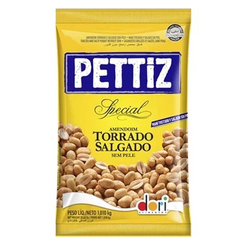 Amendoim Torrado Salgado Pettiz 1,010kg - Dori