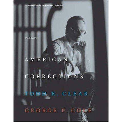 American Corrections (with Cd-rom And Infotrac)