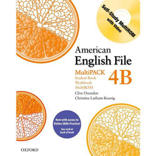 American English File 4b - Multipack With Access Code (student Book And Workbook With Multi-rom) - o