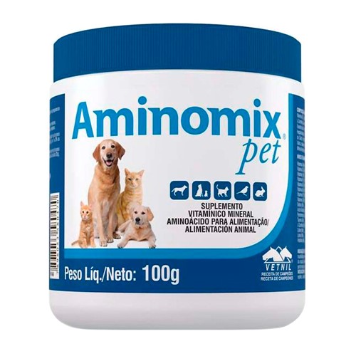 Aminomix Pet Uso Veterinário com 100g
