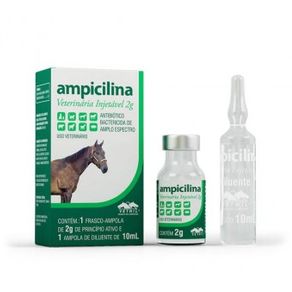 Ampicilina Veterinária Injetável 10 Ml