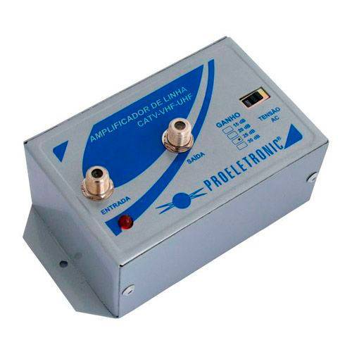 Amplificador de Linha Vhf/Uhf 25dB - Proeletronic