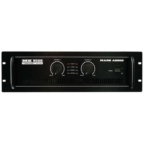 Amplificador de Potência Mark Audio MK 8500 - 02 Canais 1500W - MK8500