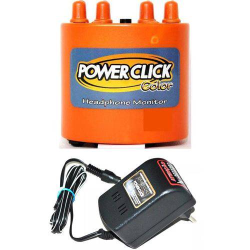 Amplificador Power Click Color Laranja + Fonte Power Click PS 01