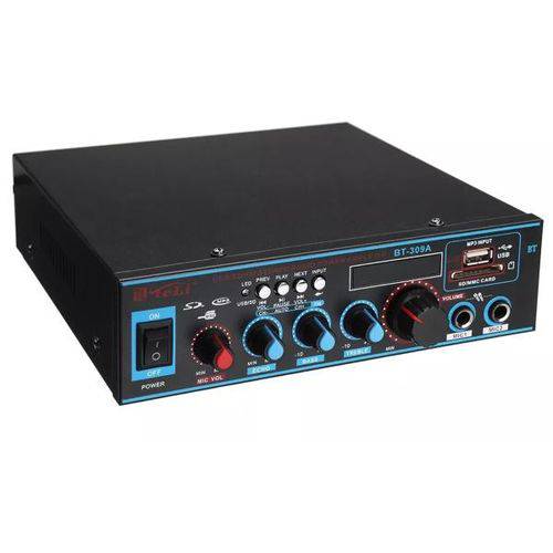 Amplificador Receiver Bluetooth Fm Sd 2 Canais 60 Watts 110v