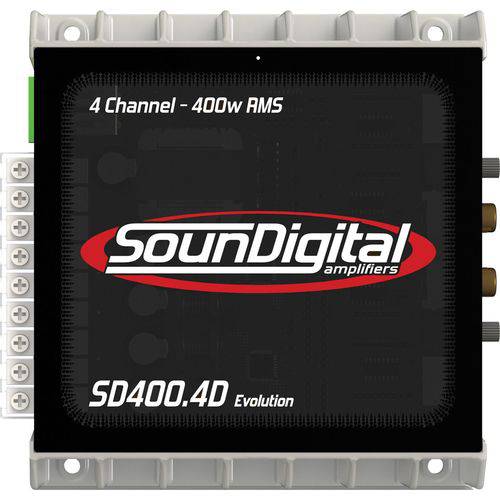 Amplificador Sd400.4 Evo 4x100w Rms 2ohms Soundigital