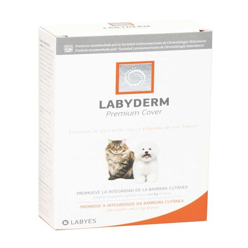 Ampola Emulsão Labyes Labyderm Premium Cover para Cães e Gatos Até 20kg
