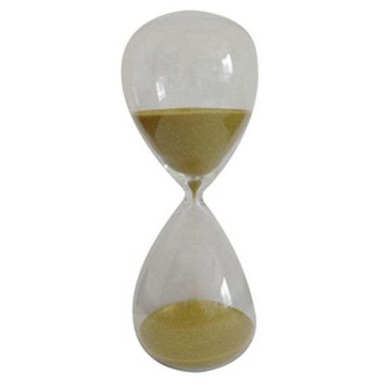 Ampulheta Clear Glas 10 Min Dourado