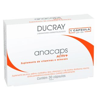 Anacaps Activ+ Ducray - Suplemento Antiqueda Capilar 30 Cáps