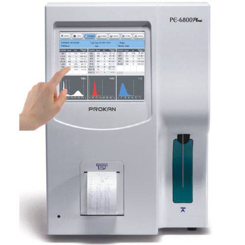 Analisador de Hematologia Touch Screen PE-6800Plus