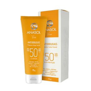 Anasol Protetor Solar Facial Antirrugas Fps50 75g