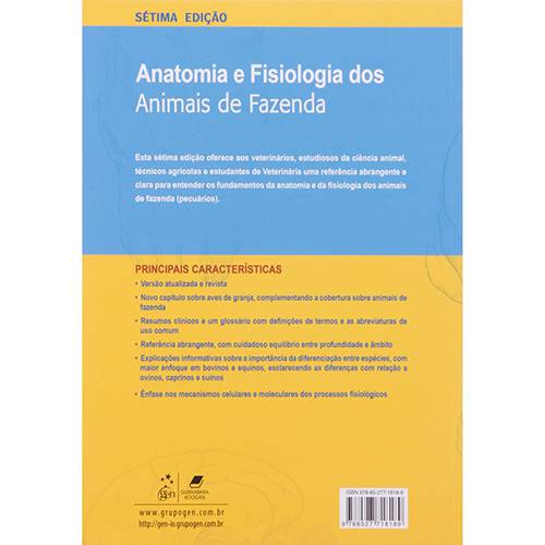 Anatomia e Fisiologia dos Animais de Fazenda