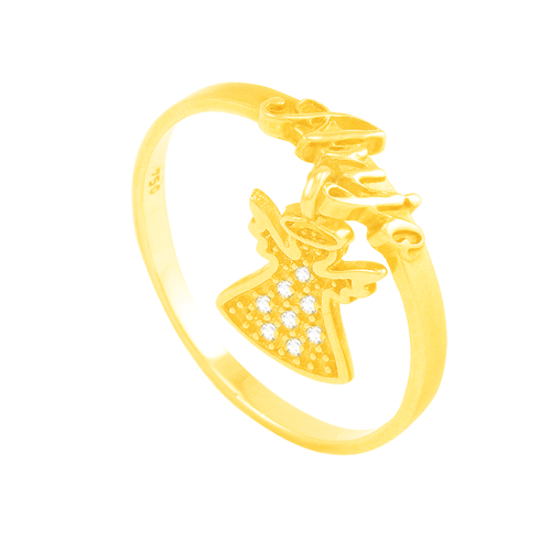Anel em Ouro 18K Anjo com Diamantes - AU4257 - 17