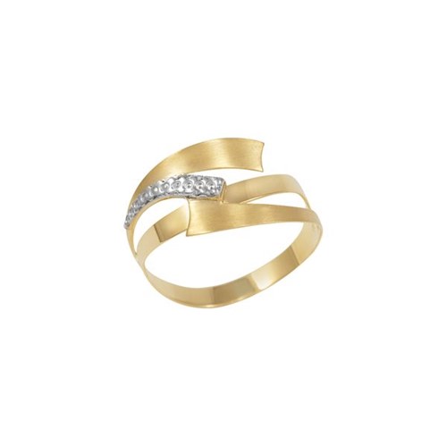 Anel Ouro Amarelo 18K - Wind 15