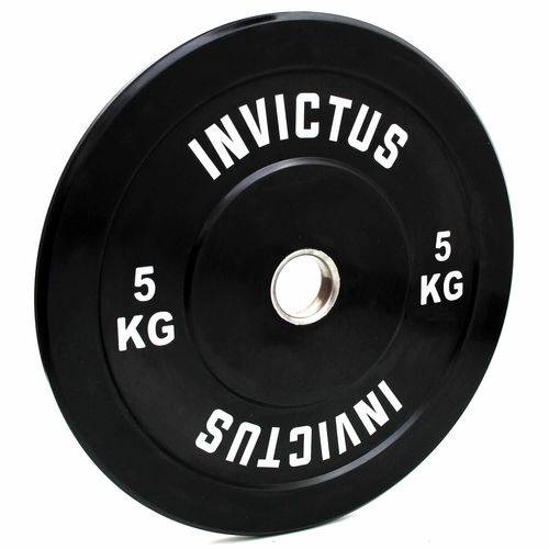 Anilha Olímpica Bumper Invictus Fitness 5kg