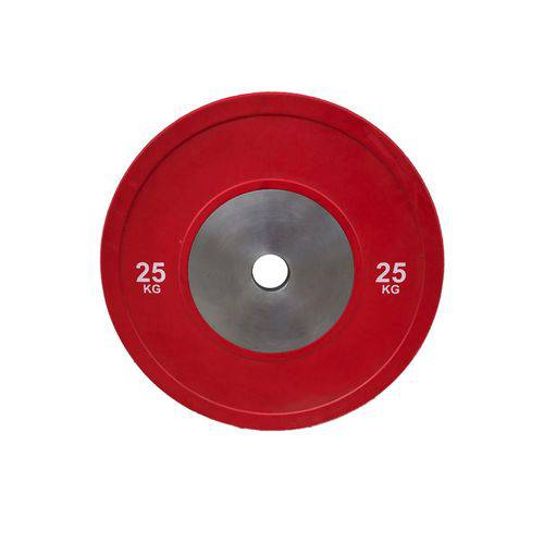 Anilha Olímpica Bumper Plate para Musculação 25kg Wct Fitness 10100425