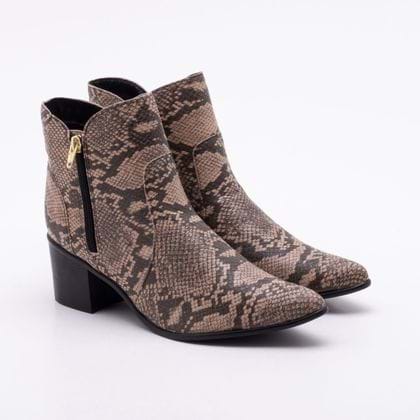 Ankle Boot Ana Luz Snake Nude 35
