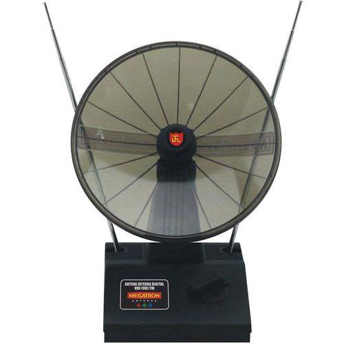 Antena Digital Interna Mini Parabólica UHF/VHF MT001 - Megatron