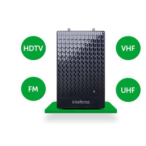 Antena Interna Intelbras Amplificada Fm/uhf/vhf/hdtv Ai2100