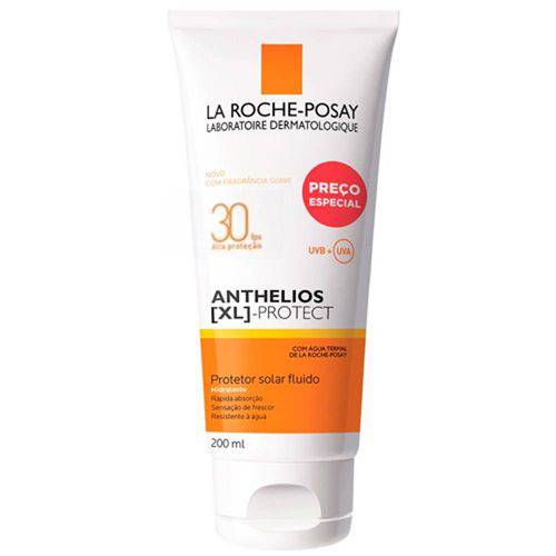 Anthelios Xl Protect Helioblock Fluído Corporal e Facial Fragrância Suave La Roche Posay Fps30 200ml