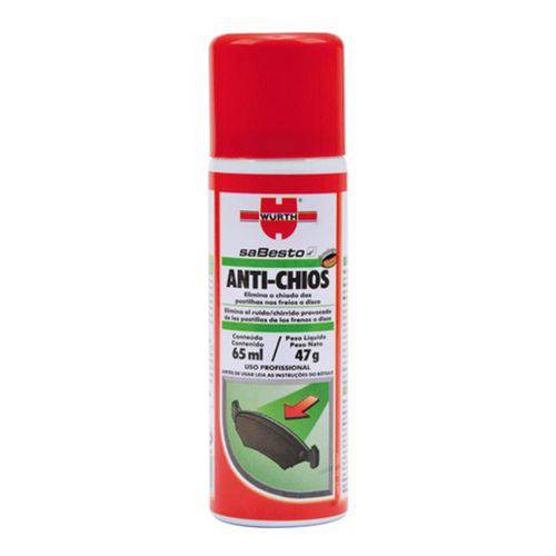 Anti Chio Wurth 65ml - Elimina Ruído das Pastilhas de Freio