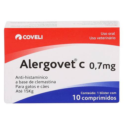 Anti-inflamatório Alergocort Coveli 0,7mg C/ 10 Comprimidos