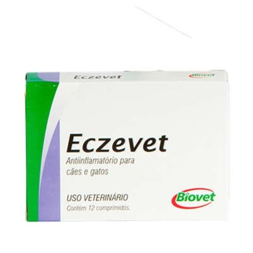 Anti-Inflamatório Biovet Eczevet para Cães e Gatos - 12 Comprimidos Único