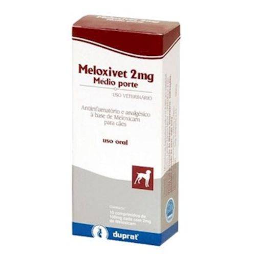 Anti-inflamatório Duprat Meloxivet 10 Comprimidos 2mg