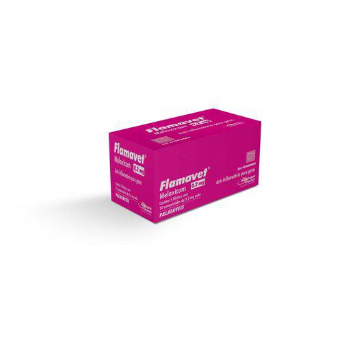 Anti-inflamatório Flamavet 0,2 Mg para Gatos - 5 Blister com 10 Comprs