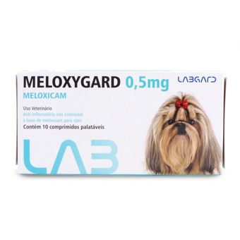 Anti-Inflamatório Meloxygard Labgard 0,5mg para Cães C/ 10 Comprimidos