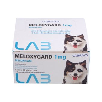 Anti-Inflamatório Meloxygard Labgard 1mg para Cães C/ 100 Comprimidos