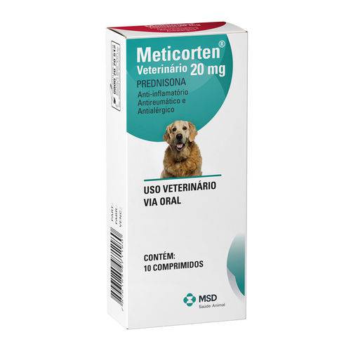 Anti-inflamatório Meticorten para Cães 20mg