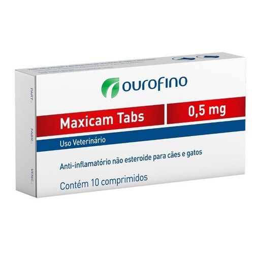 Anti-inflamatório Ouro Fino Maxicam com 10 Comprimidos 0,5mg