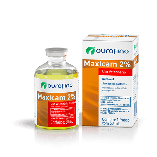 Anti-inflamatório Ourofino Maxicam 2% Injetável para Equinos 50ml