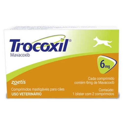 Anti-inflamatório Zoetis Trocoxil - 2 Comprimidos 6mg