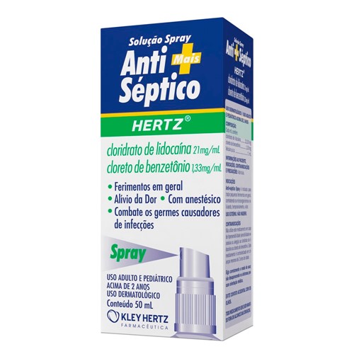 Anti-Séptico Hertz Spray com 50ml