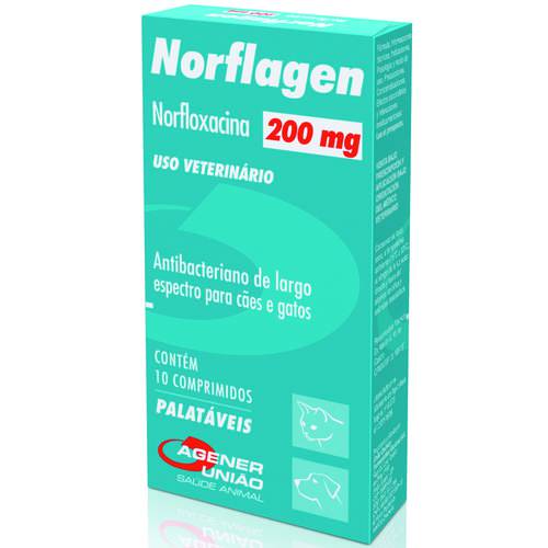 Antibiótico Agener Norflagen 200mg