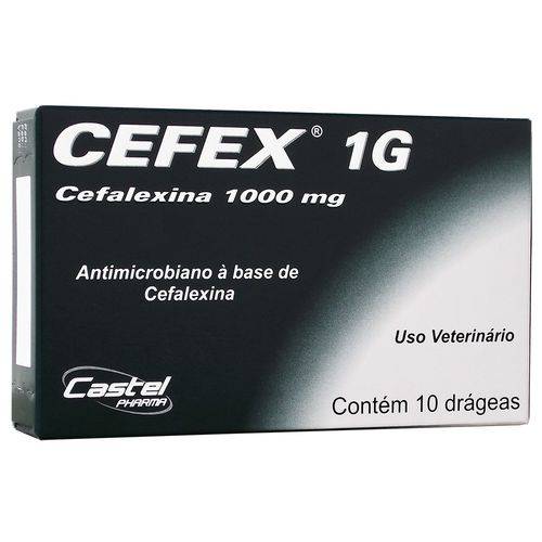 Antibiótico Castel Pharma Cefex 1000 Mg