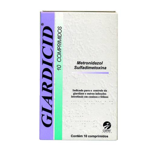 Antibiótico Cepav Giardicid 500mg 10 Comprimidos